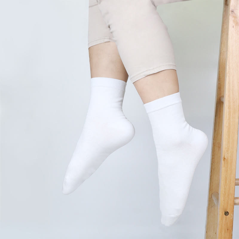 Plus Size Cotton Thick Quarter Socks(3 Pairs)