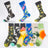 Plusock Tulip Dove Pattern Crew Socks(6 Pairs)