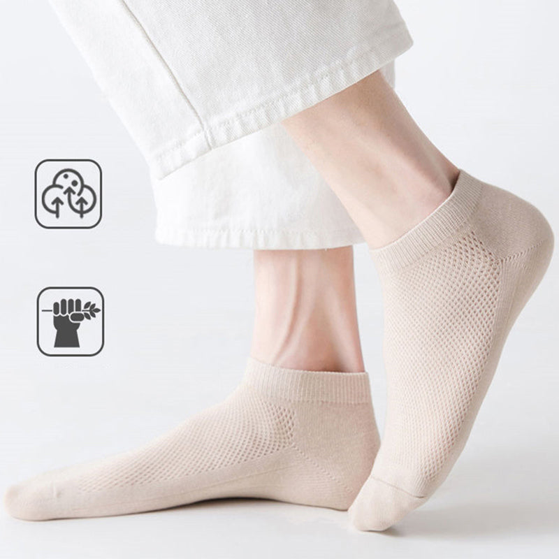 Plus Size Athletic Mesh Ankle Socks(12 Pairs)