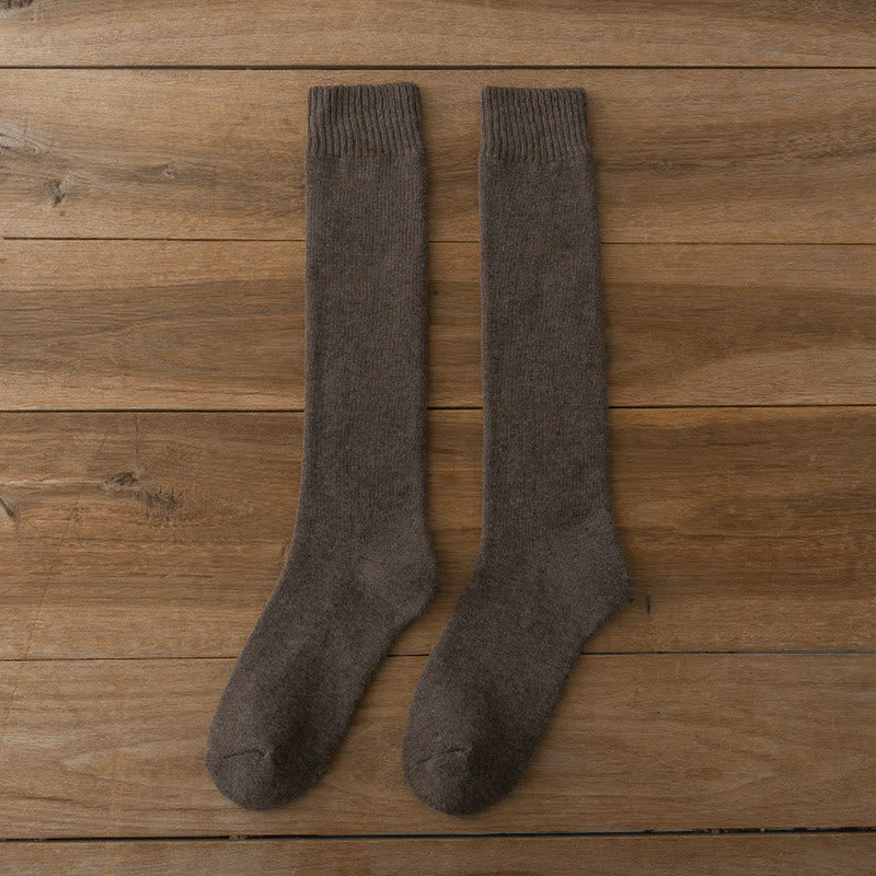 Plus Size Thickened Thermal Knee High Socks(5 Pairs)