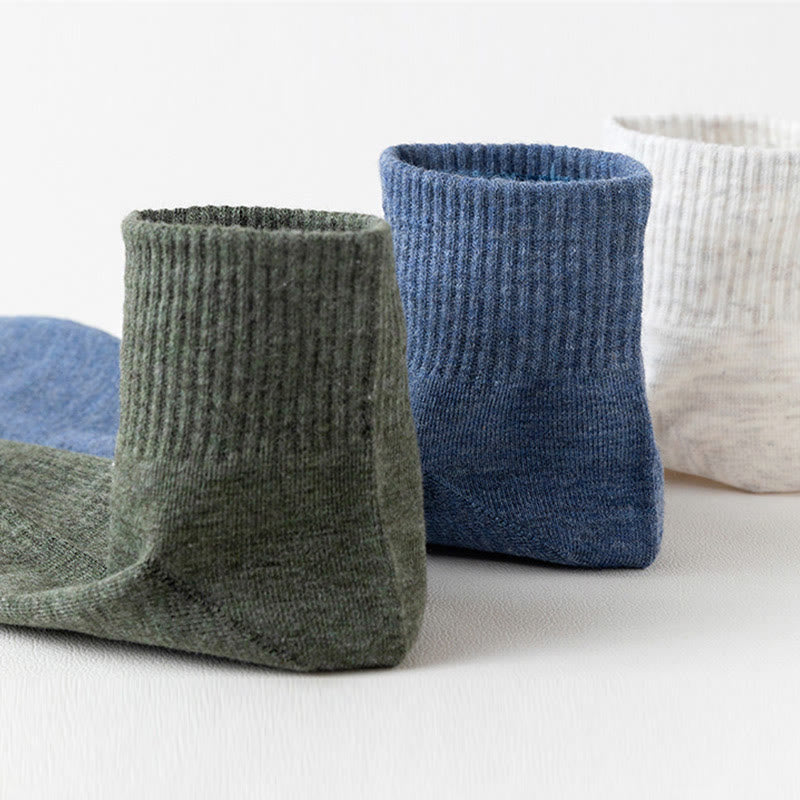 Plus Size Breathable Soft Cotton Quarter Socks(7 Pairs)
