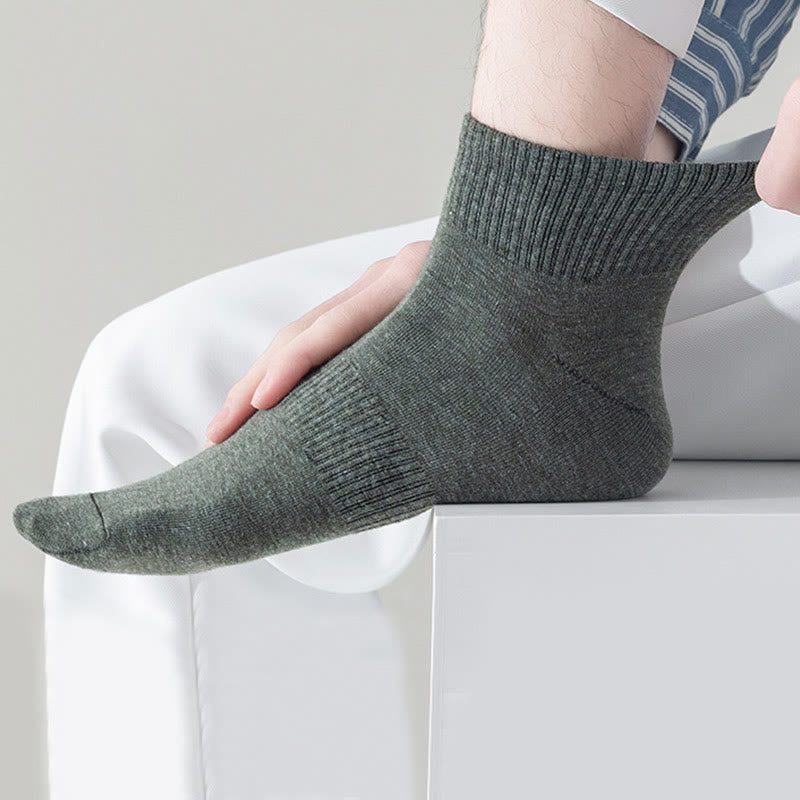 Plus Size Breathable Soft Cotton Quarter Socks(7 Pairs)