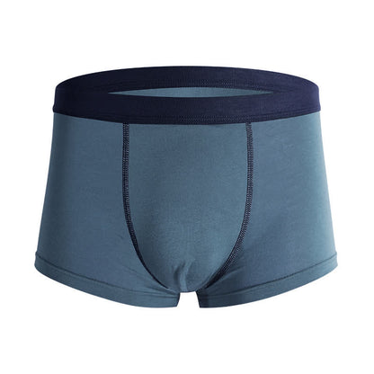 Plusock Plus Size Solid Color Fly Boxer Briefs(6 Packs)