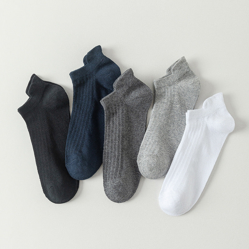 Plus Size Mesh Breathable Ankle Socks(10 Pairs)