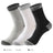 Plusock Gray Edge Quarter Socks(3 Pairs)