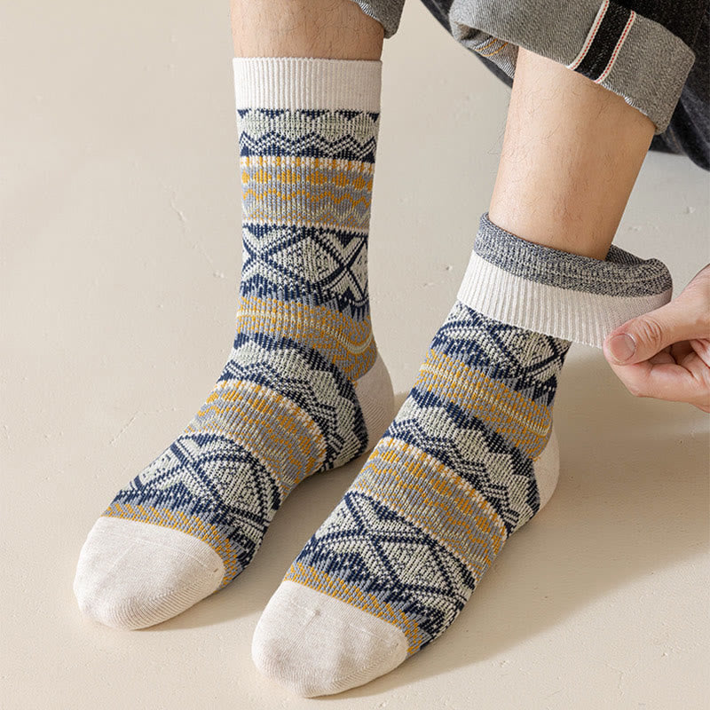 Plus Size Retro Breathable Quarter Socks(3 Pairs)