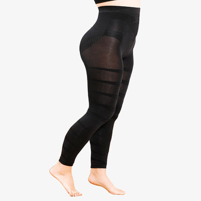 Plus Size Spiral Footless Compression Tights(3 Pairs)