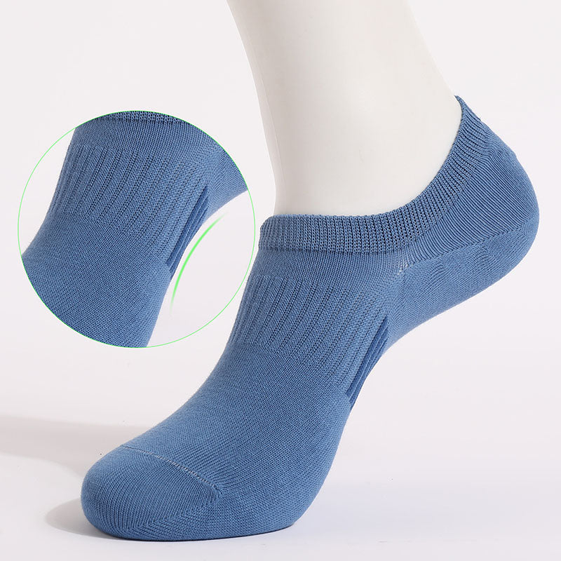 Plus Size Classic Color Breathableal Ankle Socks(6 Pairs)