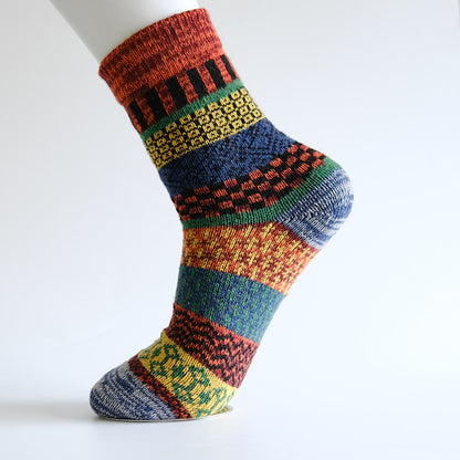 Plusock Thick Wool Quarter Socks(5 Pairs)