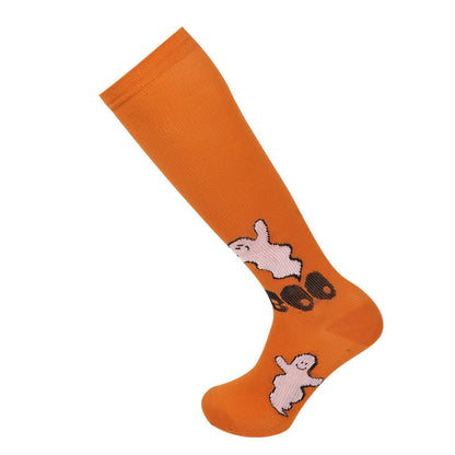 Halloween Holiday Soft Cotton Compression Socks(3 Pairs)
