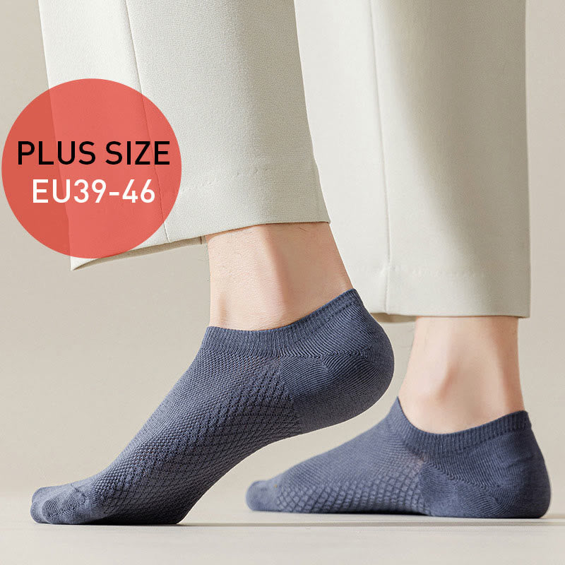 Plus Size Mesh Massage No Show Socks(5 Pairs)