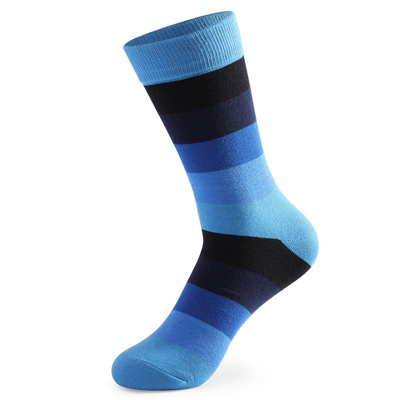 Funny Colorful Stitched Crew Socks(5 Pairs)