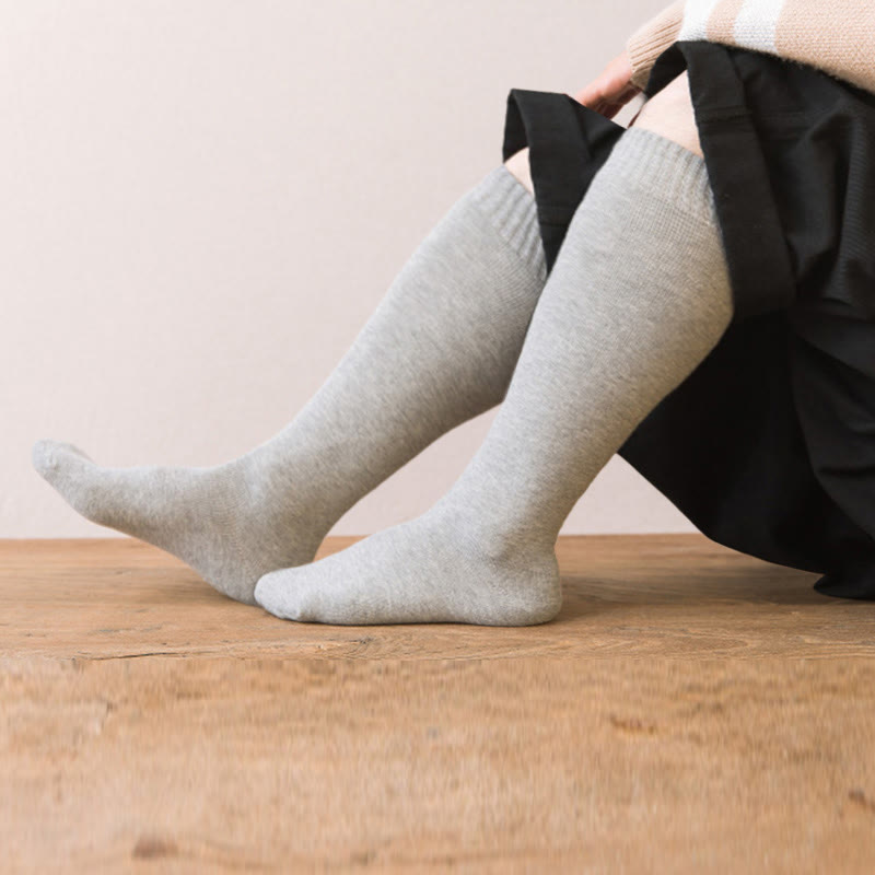 Plus Size Thickened Thermal Knee High Socks(5 Pairs)