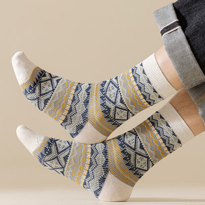 Plus Size Retro Breathable Quarter Socks(3 Pairs)