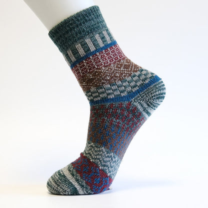 Plusock Thick Wool Quarter Socks(5 Pairs)