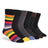Plusock Color Stripes Crew Socks(6 Pairs)