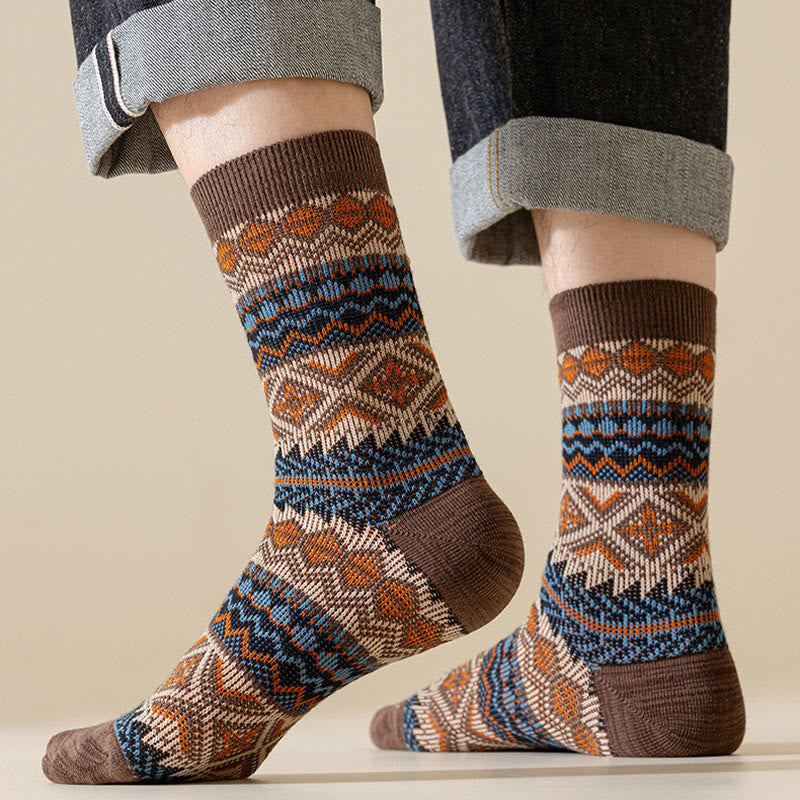 Plus Size Retro Breathable Quarter Socks(3 Pairs)