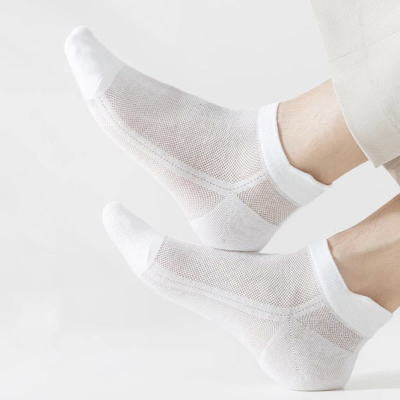 Plus Size Mesh Breathable Ankle Socks(7 Pairs)