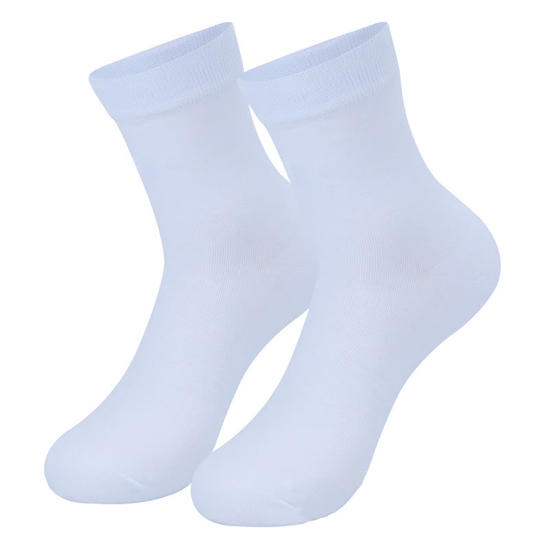 Plus Size Cotton Thick Quarter Socks(3 Pairs)
