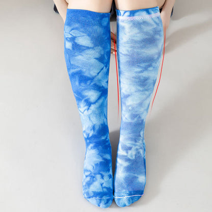Tie Dye Sport Knee High Compression Socks