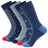 Plusock Rudder Pattern Funny Crew Socks(5 Pairs)