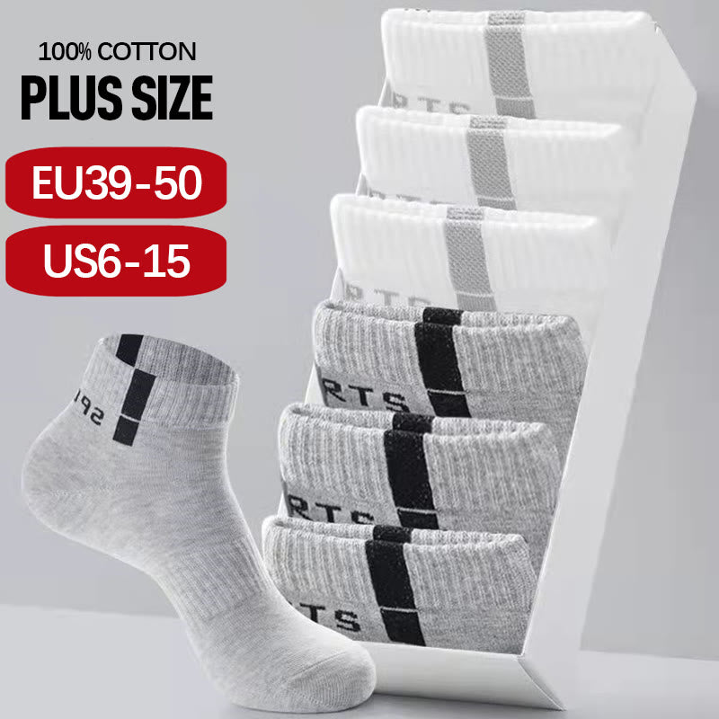 Plus Size Mesh Breathable Ankle Socks(5 Pairs)