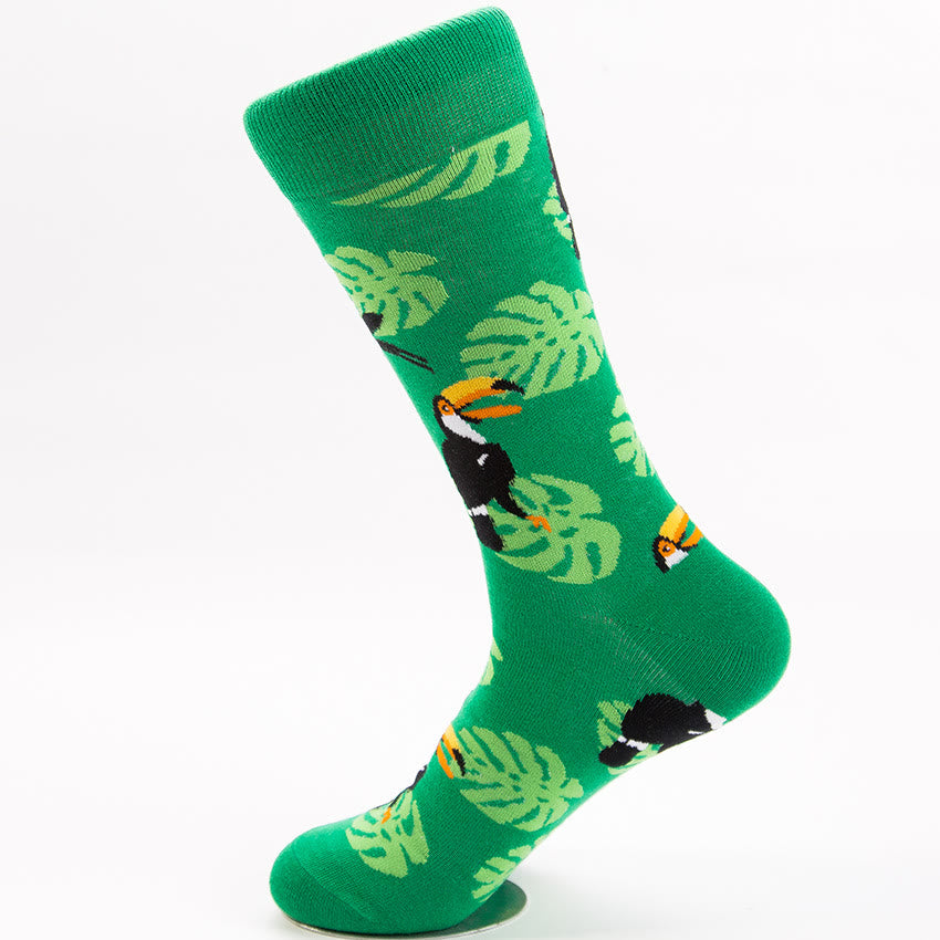 Plus Size Cute Panda Crew Socks(5 Pairs)