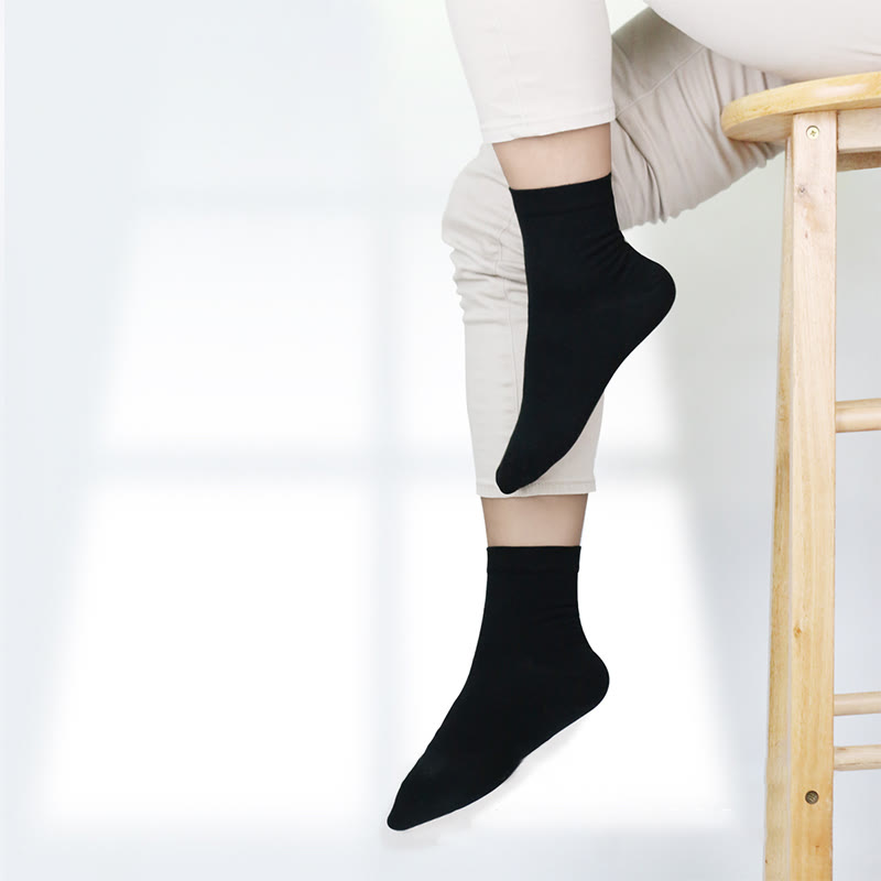 Plus Size Cotton Thick Quarter Socks(3 Pairs)