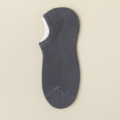 Plus Size Mesh Massage No Show Socks(5 Pairs)