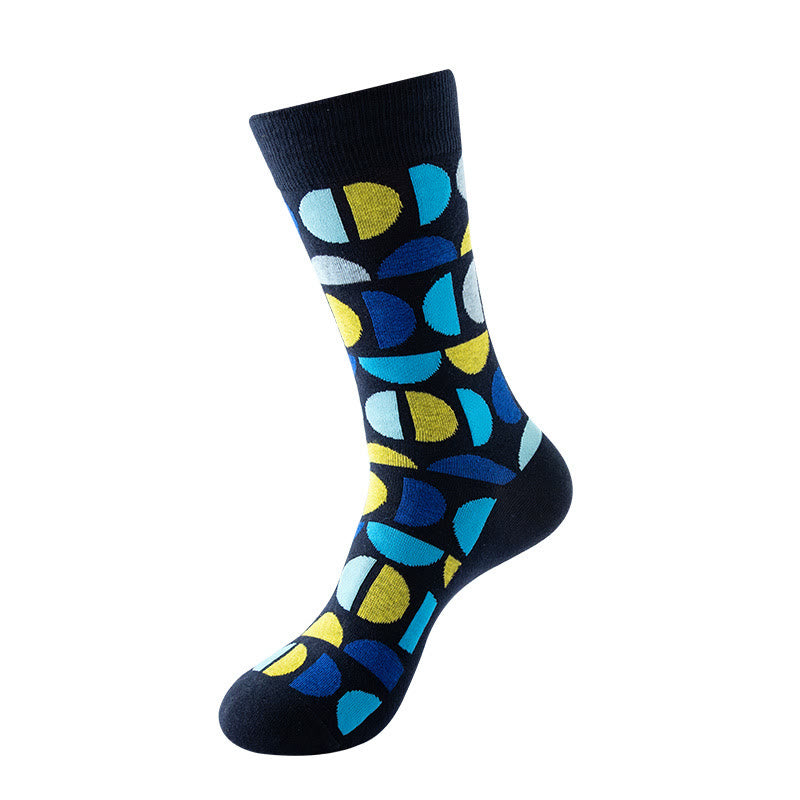 Plus Size Abstract Graphics Crew Socks(5 Pairs)