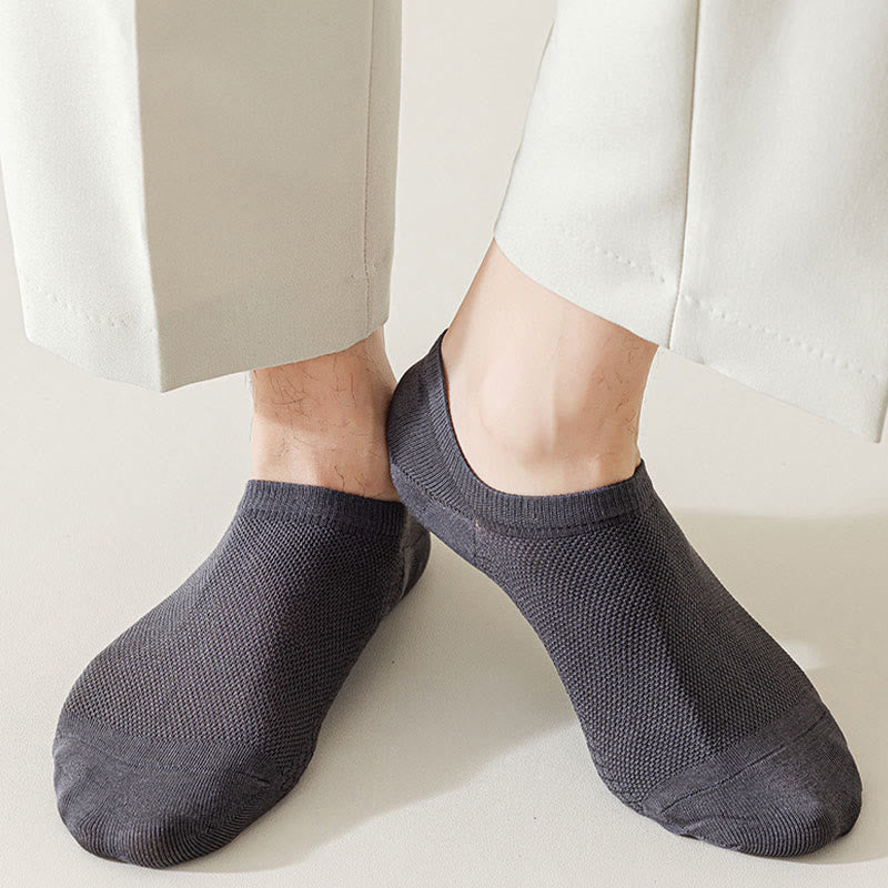 Plus Size Mesh Massage No Show Socks(5 Pairs)