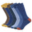 Plusock Double Color Crew Socks(6 Pairs)