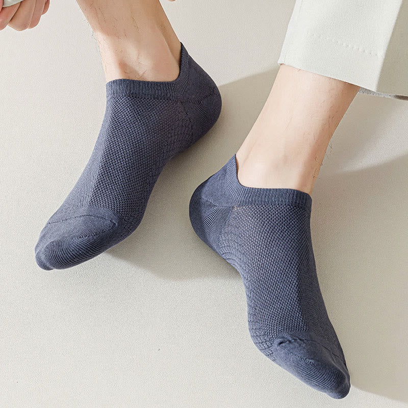 Plus Size Mesh Massage No Show Socks(5 Pairs)