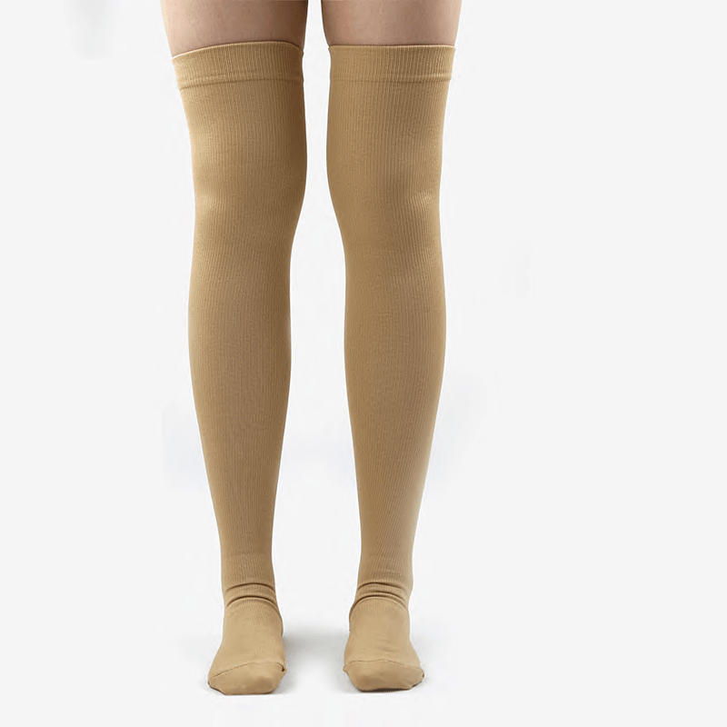 Plus Size Thigh High Elasticity Compression Socks(3 Pairs)