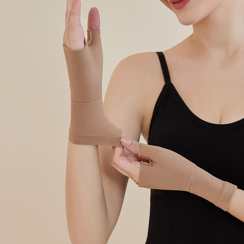 Wrist Support Thumb Guard Muscle Gloves