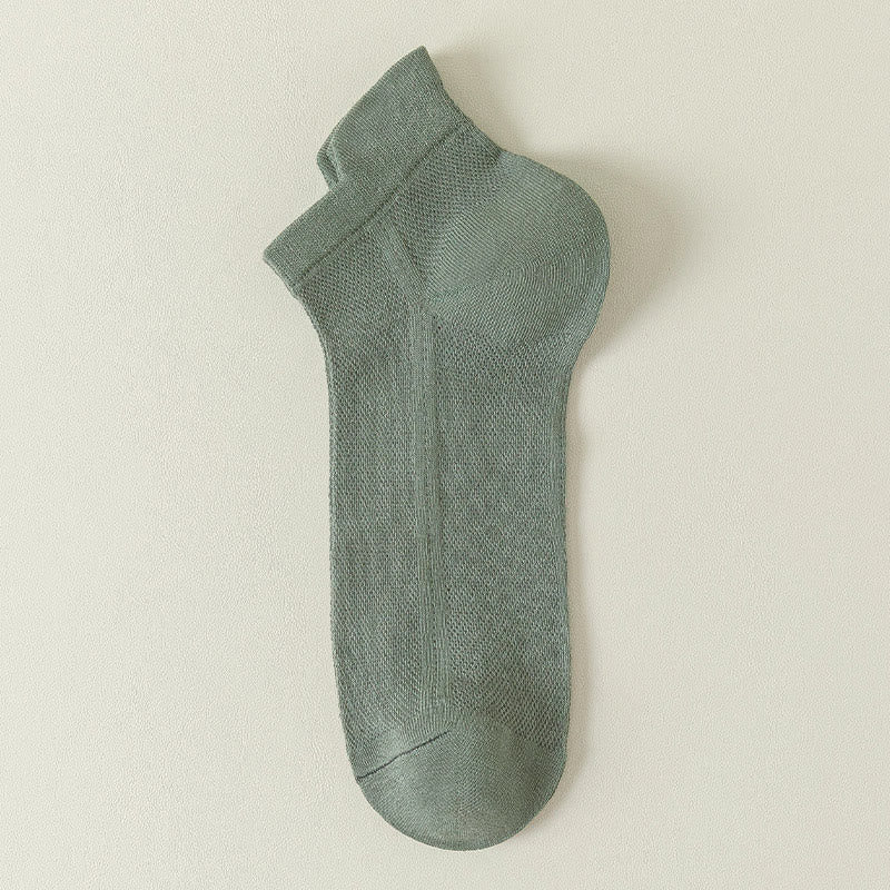 Plus Size Mesh Breathable Ankle Socks(7 Pairs)