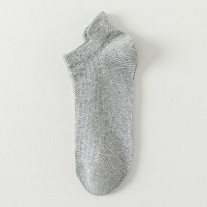 Plus Size Mesh Breathable Ankle Socks(10 Pairs)
