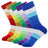 Plusock Bright Colorful Novelty Crew Socks(5 Pairs)