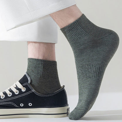 Plus Size Breathable Soft Cotton Quarter Socks(7 Pairs)