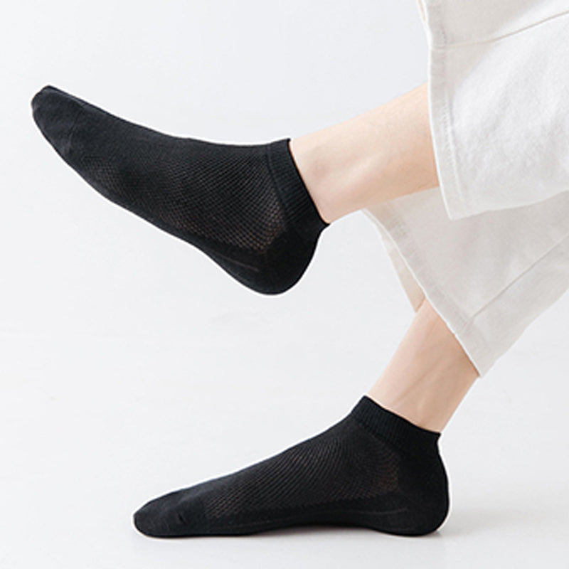 Plus Size Athletic Mesh Ankle Socks(12 Pairs)