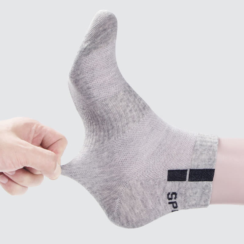 Plus Size Mesh Breathable Ankle Socks(5 Pairs)