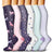 Plusock Cute Star Pattern Compression Socks(6 Pairs)