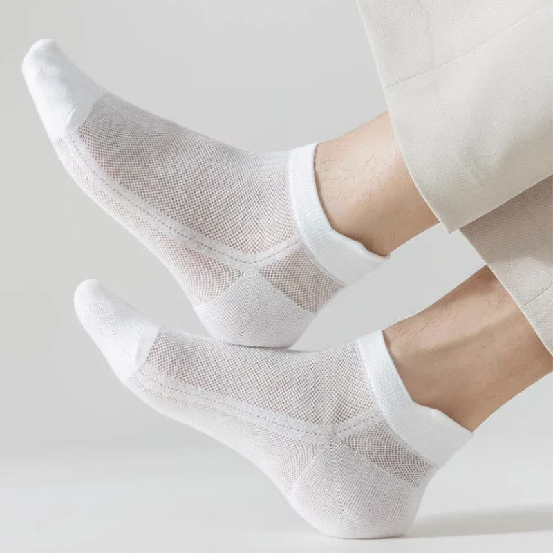 Plus Size Mesh Breathable Ankle Socks(7 Pairs)