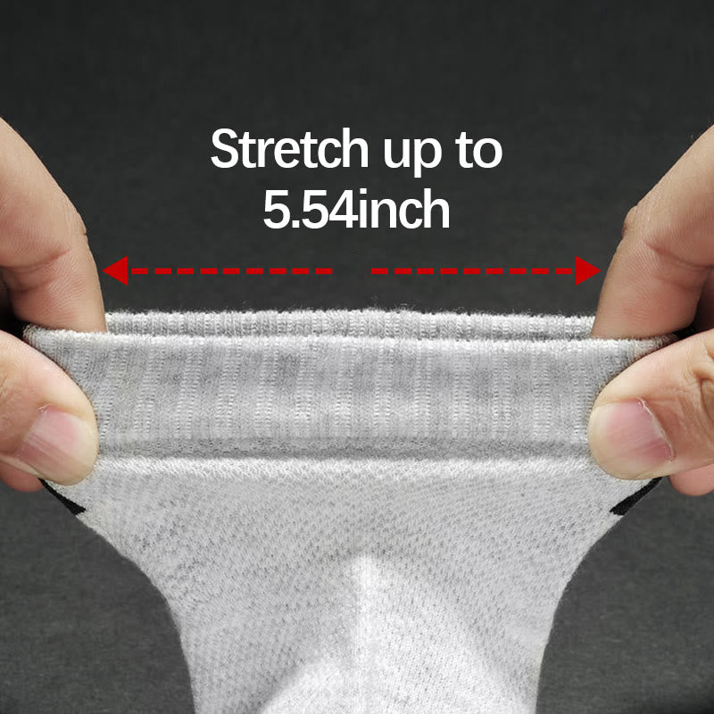 Plus Size Mesh Breathable Ankle Socks(5 Pairs)