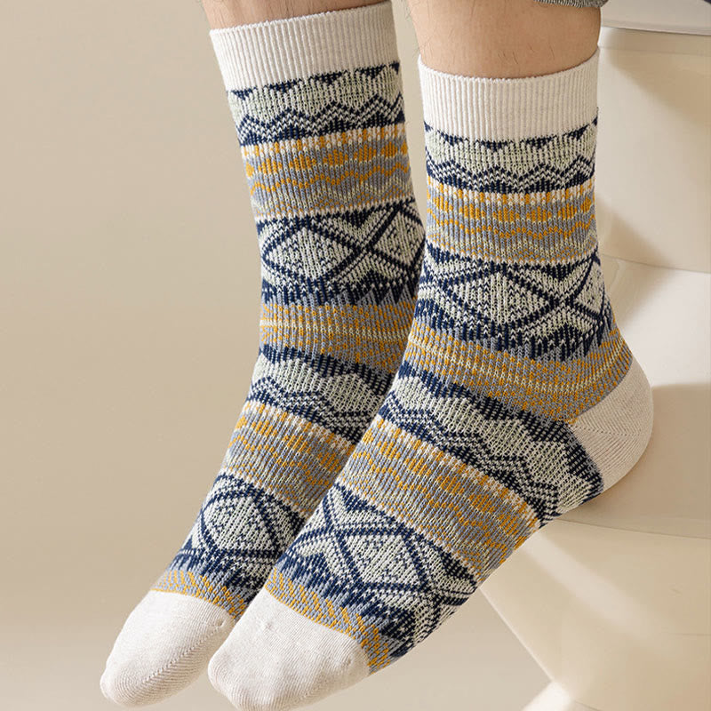 Plus Size Retro Breathable Quarter Socks(3 Pairs)